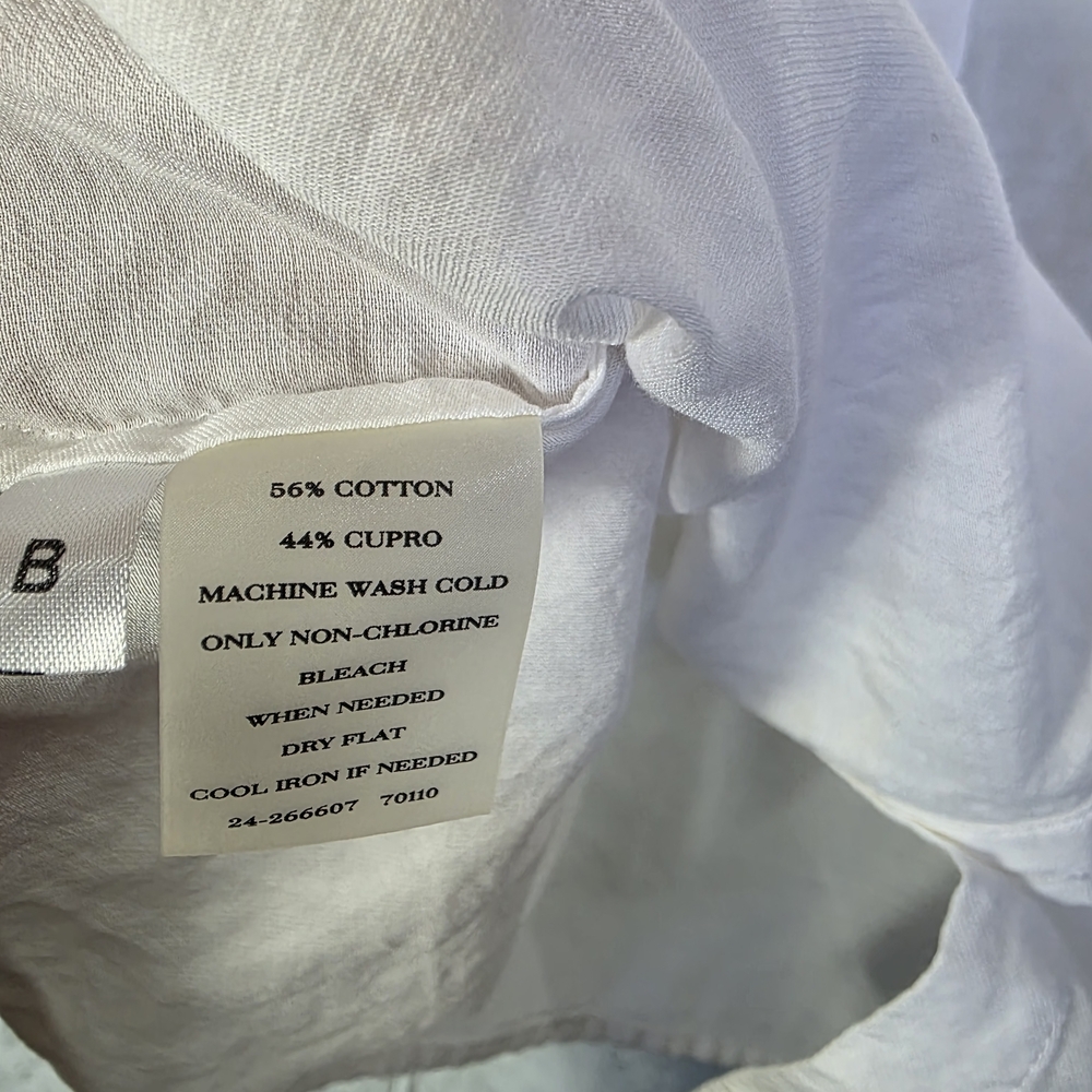 Ann Taylor White Sleeveless Button-Up Blouse Sz 10 - Picture 7 of 11